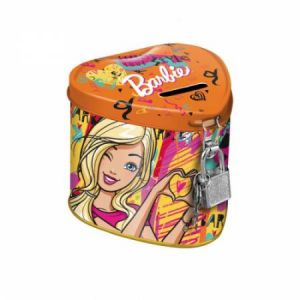 Skarbonka metalowa Starpak Serce Barbie